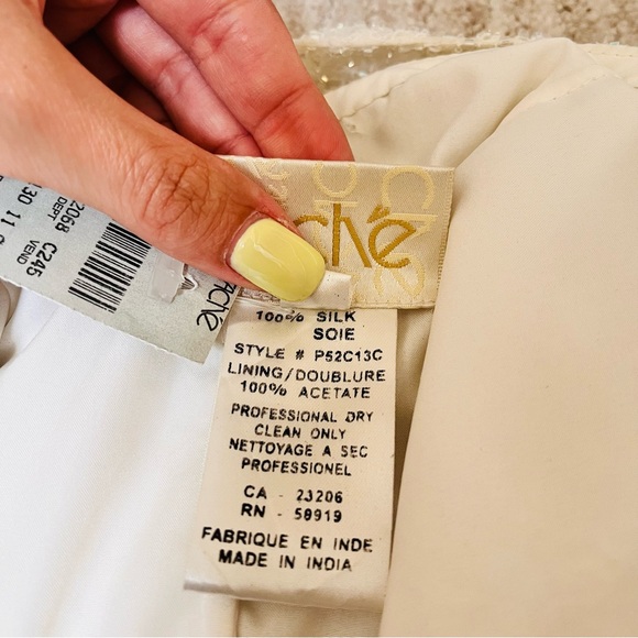 Cache Cream Draped Blouse - Picture 2 of 8